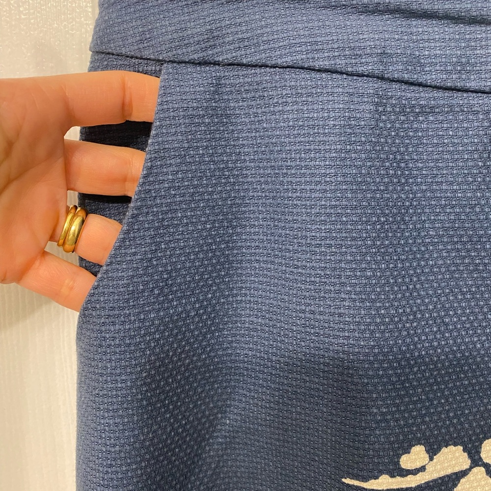 Anthropologie White Stuff Embroidered Skirt Landscape Floral Size Medium - Picture 6 of 12